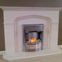 Gothic Limestone fireplace