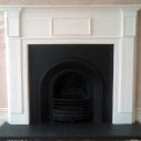 Original painted surround with quarry tile