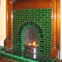 Original surround with reproduction tiles